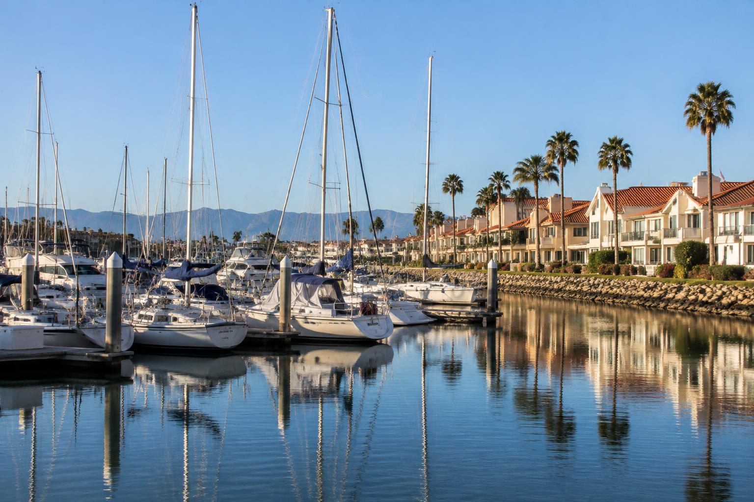 Channel Islands Harbor marina in Oxnard, California — local SEO services for Oxnard businesses
